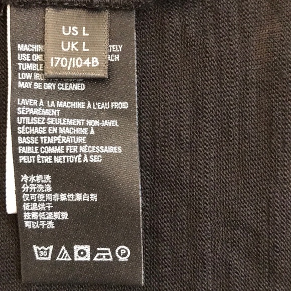 Free People Black Open Back Oversize Top. S,M - Picture 6 of 11